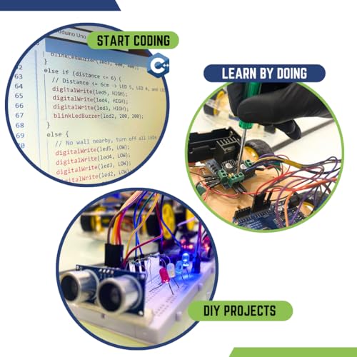 Image of STEM Kit for Kids Ages 10-15 -12+ DIY Projects Including Smart Dustbin, Robot Car, Digital Dice, Educational Robotics Kit with Guide & Video Tutorials - Ideal for Class 6-9, Compatible with Arduino