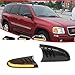 KENRTIR Smoked Lens Amber LED Side Mirror Turn Signal Lights for 2004-2007 Buick Rainier, 2002-2009 Chevrolet Trailblazer GMC Envoy & 2002-2004 Oldsmobile Bravada, 2 pcs