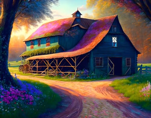 Art mural sans cadre toile paysage 58x90 cm poster deco salon