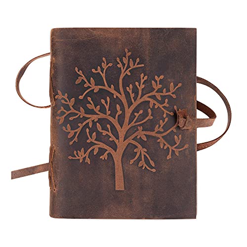 Carnet de notes en cuir Arbre de Vie un cadeau artisanal pour hommes et femmes