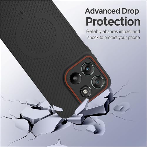 Image of SBMS Back Cover for Motorola Moto G67 Power / G57 Power 5G Soft Matte Silicone Cover with Slim Fit | Mag-Safe Logo | Shockproof | Camera Protection Bumper Case for Moto G67 Power (Camera Ring Black)