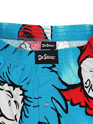 Dr. Seuss Men's Button Fly Boxer Lounge Shorts3