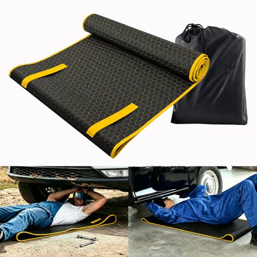 Tapis de sol roulant magique SUNCARACCL 152x71 cm pour réparation sous voiture avec sac