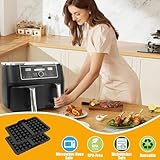 2 Pcs Silicone Air Fryer Liner, Air Fryer Waffle Moulds Soft and Durable Silicone Waffles Mould Accessories for Ninja AF400UK AF400UKCP AF451UK SL400UK - Image 7