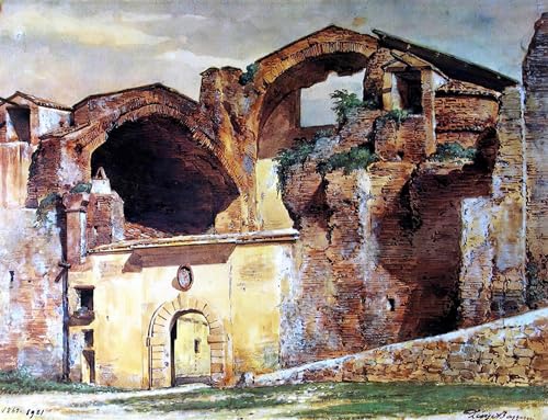 Wall Art Ruines de Termini Peintures Bazzani Déco Murale Bureau