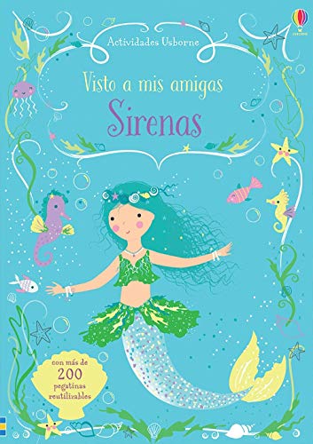 Visto a mis amigas Sirenas (Little Sticker Doll... [Spanish] 0794546226 Book Cover