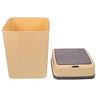 Vista 1 de Automatic Touchless Trash Can Smart Sensor Garbage Bin for Kitchen Office Bedroom Bathroom Practical Large Capacity Waste Container in Khaki