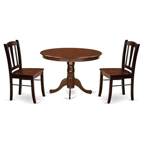 East West Furniture Hartland 3 Pieces Solid Wooden Dining Set
