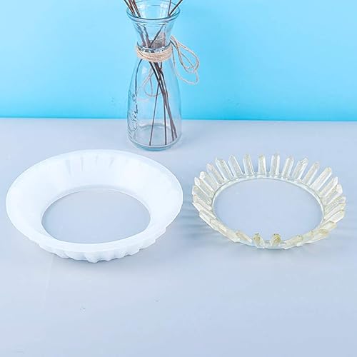 Miniatura 5 de TikooTik Moldes de resina Queen Crown  Molde de silicona de fundición de resina epoxi para corazón, tiara de diamantes de imitación para decoración