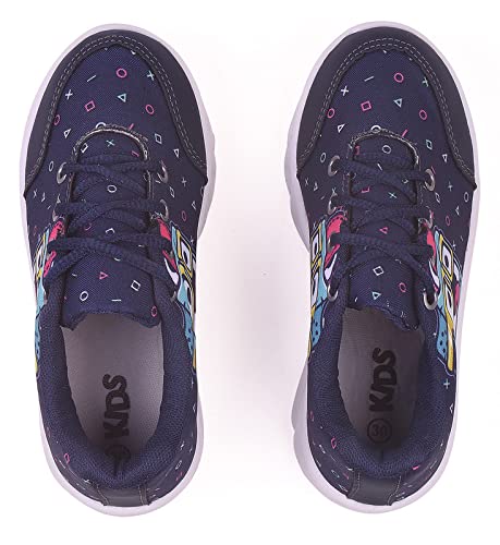Tenis Masculino De Led Infantil Video Game Personagem DIversão Luzinha Cor:Azul; Tamanho:33