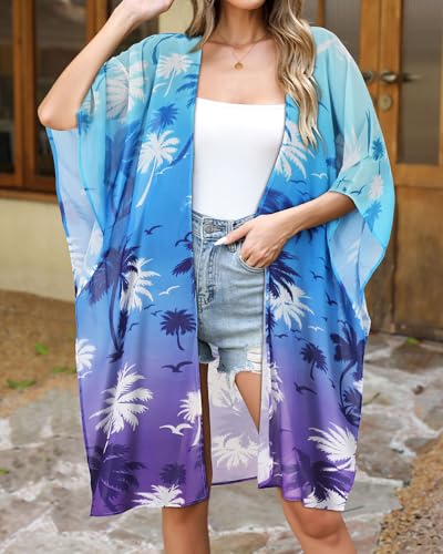 Image of Swimsuit Coverups for Women Sarong Beach Bikini Wrap Sheer Short Skirt Chiffon Scarf for Swimwear