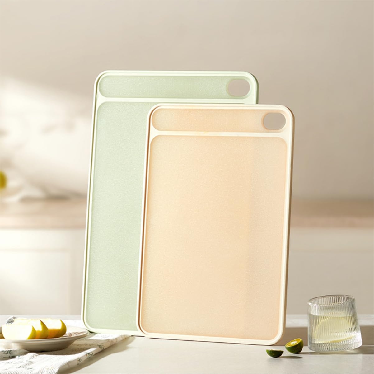 Tagliere Per Carne Forniture Da Cucina Bifacciale Scolapiatti in Plastica Per Verdure Accessorio Pratico E Robusto