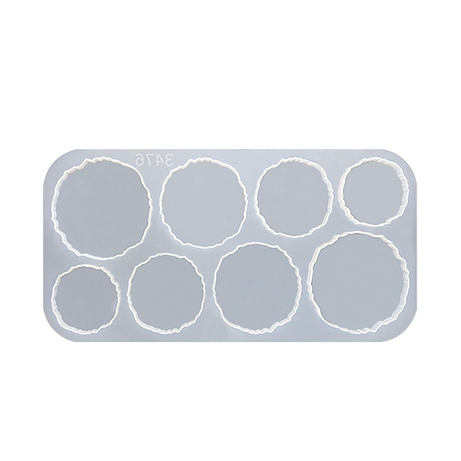 Btgghytr Silicone Moulds for Resin Craft Resin Molds Irregular Round Silicone Mold Epoxy Resin Molds for Making Cups Pad Home
