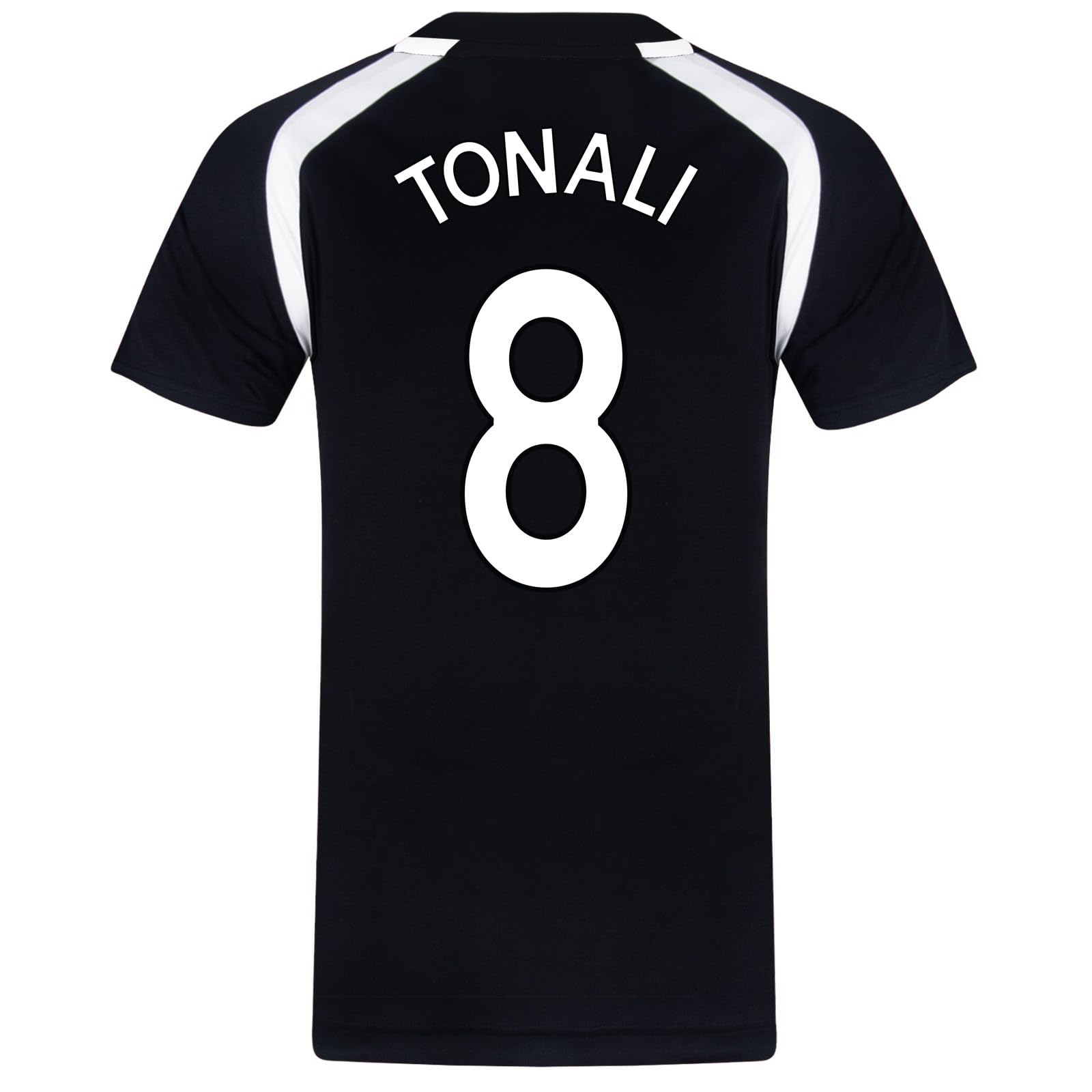 Newcastle United Men's Black Tonali Fc Tonali 8 Poly T-Shirt Black 3XL