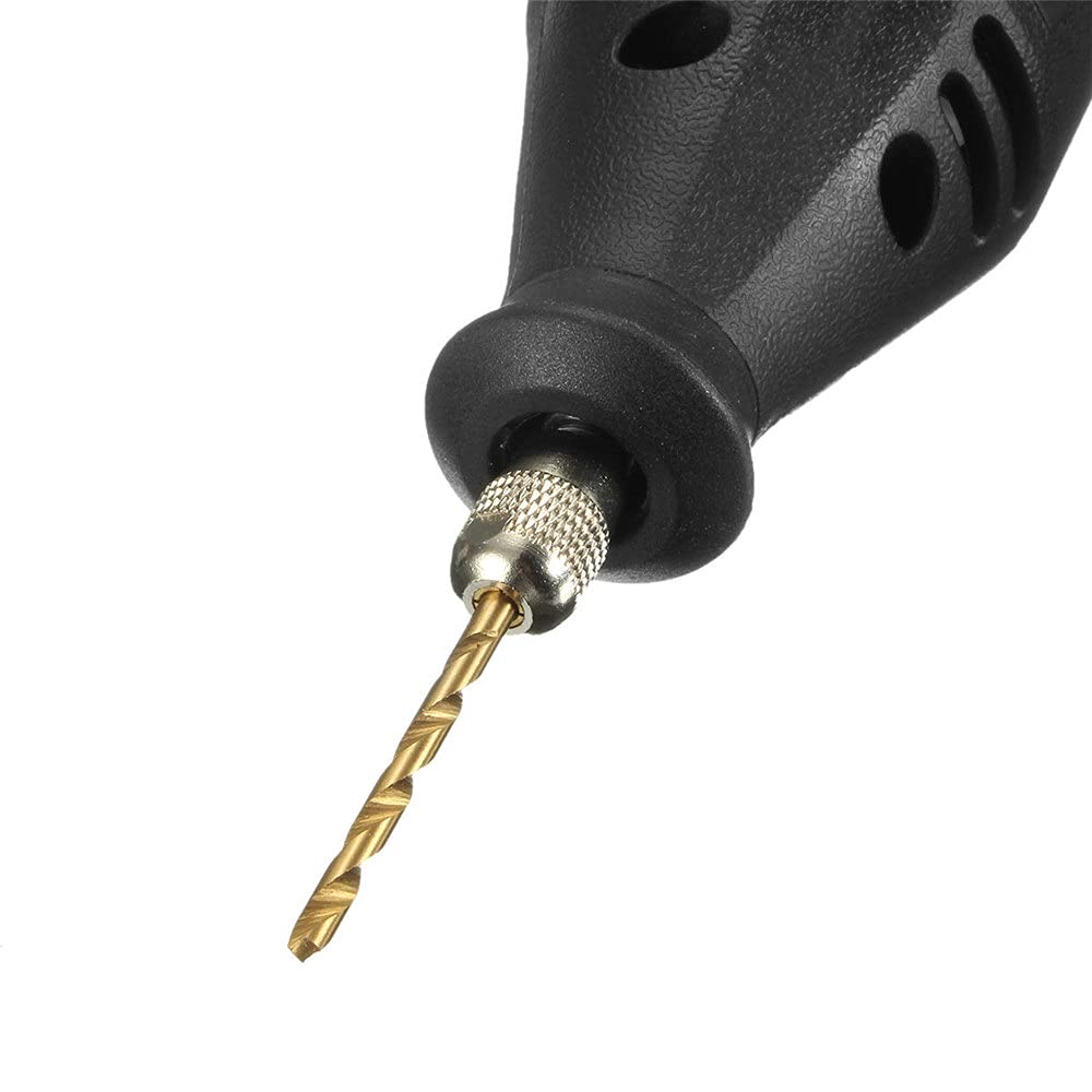 99 Piezas de Brocas de Titanio HSS recubiertas de 1,5 mm - 10 mm de Acero Inoxidable HSS Juego de Brocas de Alta Velocidad para Herramientas de Taladro eléctrico