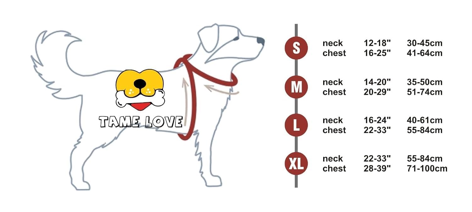 Tame Love™ No-Pull Dog Harness – Choke-Free Adjustable Chest Belt with Padding for Adult Dogs of All Breeds and Life Stages – Easy Control, Heavy-Duty, 1.25 Inch, Black 2
