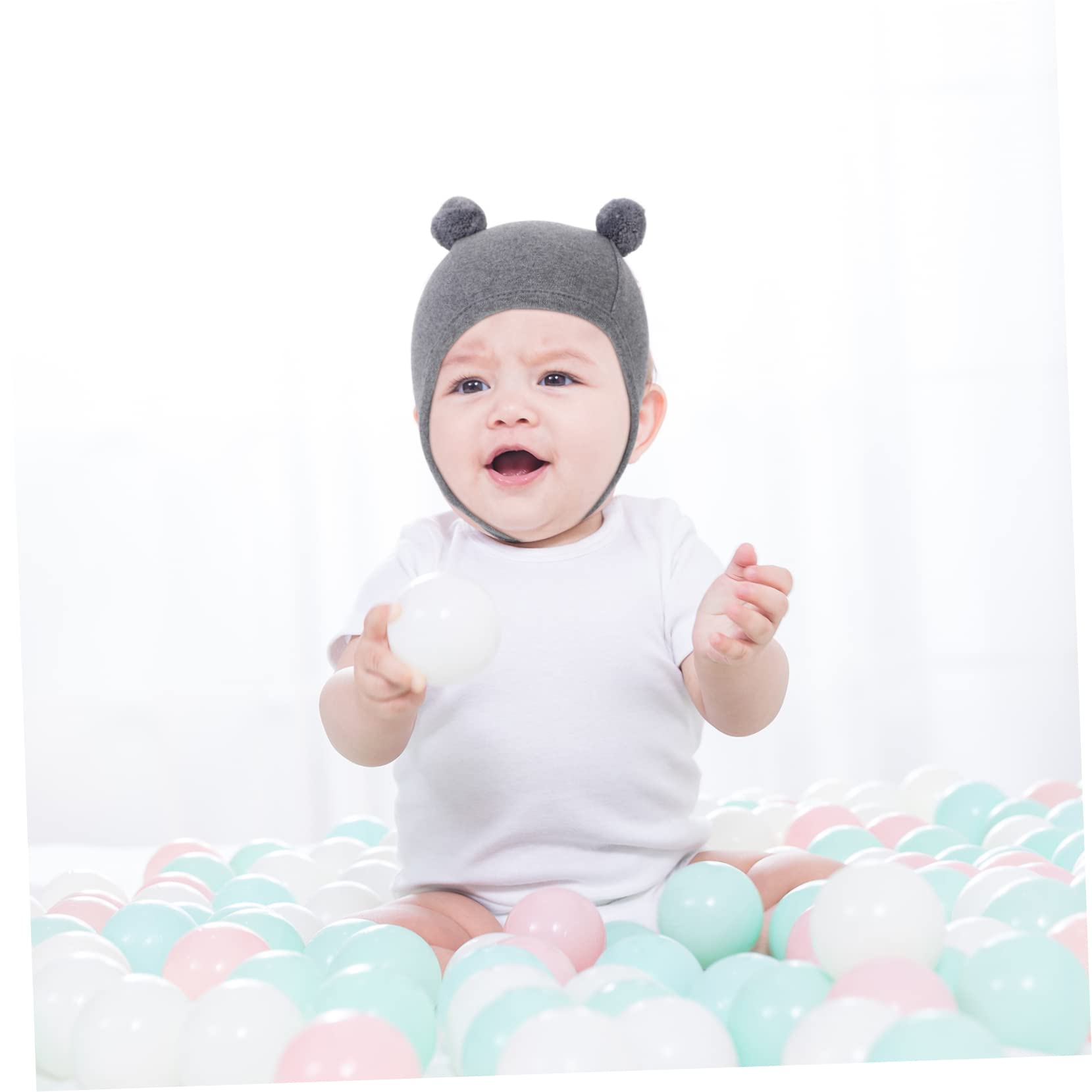 10 Stück Baby-Mütze, Babywolle, dünner Abschnitt, Baumwollkappe/78 (wie abgebildet, 5 Stück, 16,5 x 13,5 cm, 5 Stück)