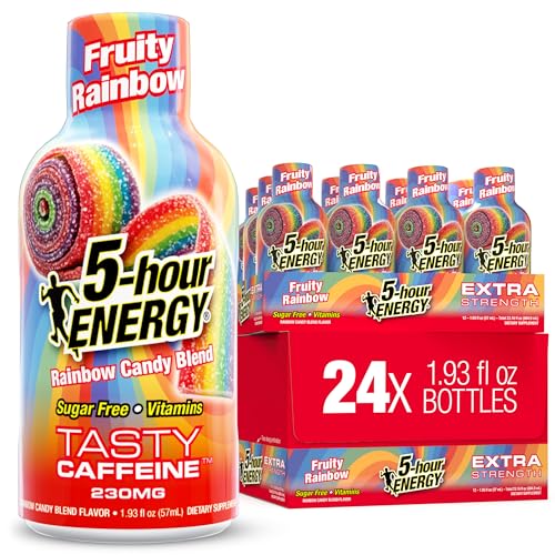 5-hour ENERGY FRUITY RAINBOW Flavor, 24 Count, 1.93 Fl Oz
