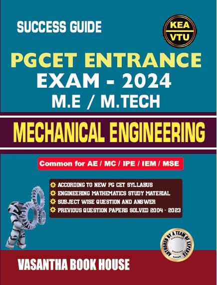 PGCET Entrance Exam 2024 M Tech Mechanical Engineering