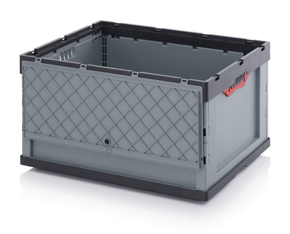 Auer Packaging Caja plegable profesional 60 x 40 x 42 cm con tapa, caja plegable en diseño profesional para almacenamiento, catering, ferias, manualidades, privado, coche, caravana, 60 x 40 x 42 cm,
