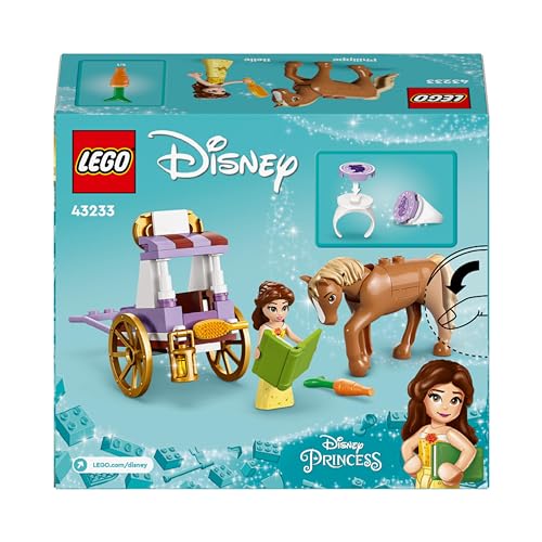 Disney Princess La Carrozza dei Cavalli di Belle, Giochi delle Principesse per Bambine e Bambini da 5 Anni con Mini Bambolina e Cavallo Giocattolo, Regalo dal Film La Bella e la Bestia 43233 - Lego - Immagine 8