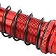 RC Stoßdämpfer, 2Pcs Robust RC 140mm Ölgefüllter Einstellbarer Stoßdämpfer Dämpfer für TRAXXAS SLASH 2WD 1/8 RC Car(rot)