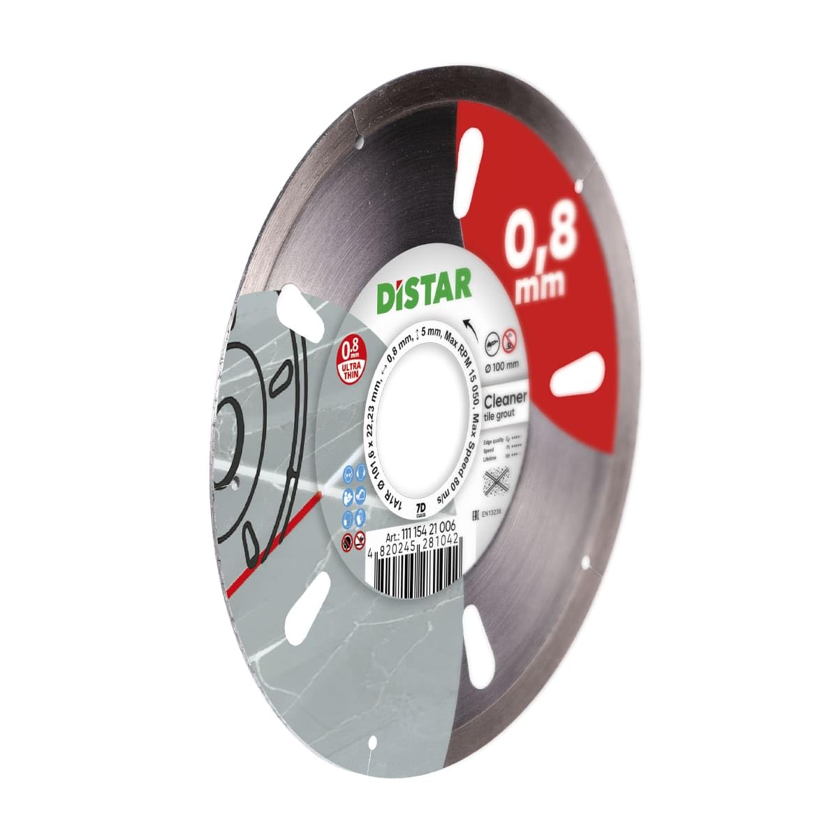DISTAR Diamond Cutting Disc 1A1R 100 Cleaner, Silver - Image 3