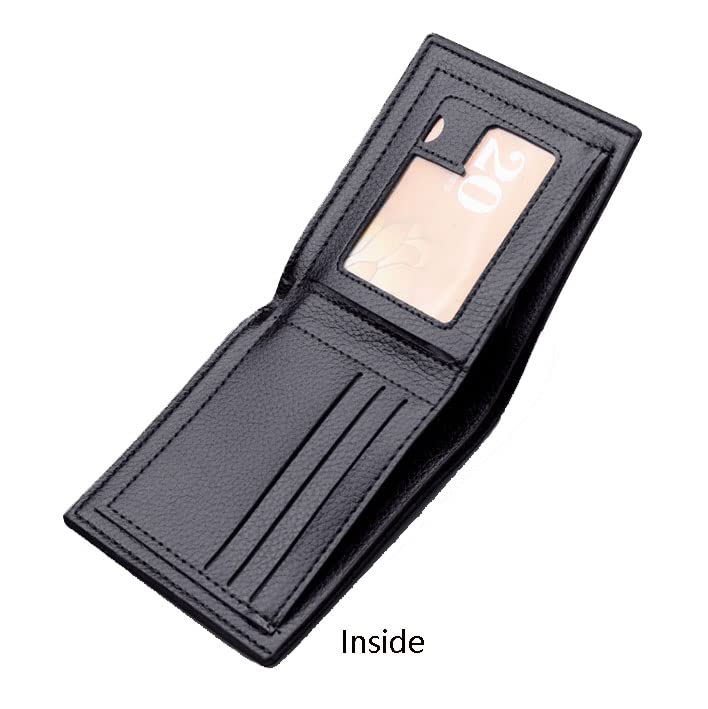 Slim Wallet for Men with Money Clip, Minimalist Wallet with Zipper, Bifold Mens Wallets with Credit Card Holder, PU Leather Men's Wallet with Coin Purse, Carteras Para Hombres (Black)3