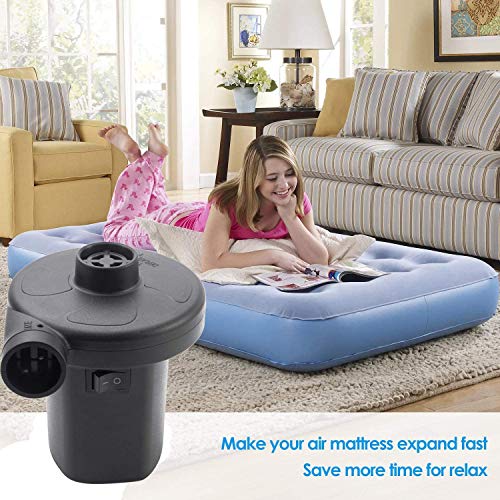 Electric Air Pump With 3 Nozzles, Portable Pump For Inflatables Couch, Pool Floats, Swimming Ring, Air Mattress Beds, Inflator/Deflator Pumps, 110V Ac/60Hz 130W #TOP4