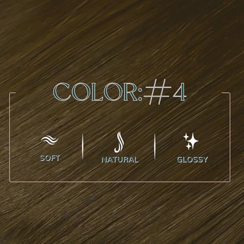 Image of Easyouth 100g Butterfly Weft Hair Extensions Brown, Hole Weft Extensions Real Human Hair, Medium Brown, 18 Inch, for Women, Seamless Blend, Remy Hair Extension Wefts Butterfly