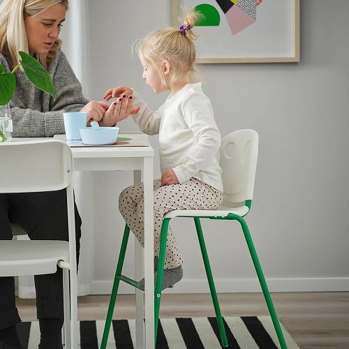 Amazon.co.jp: IKEA イケア 子ども用チェア ホワイト グリーン