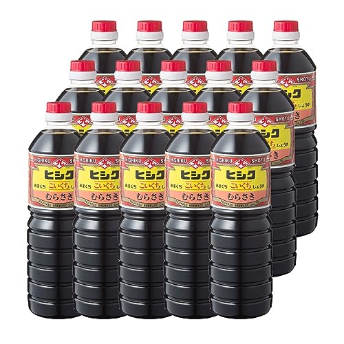 ヒシク こいくちむらさき 1L×15本 1ケース hishiku 藤安醸造