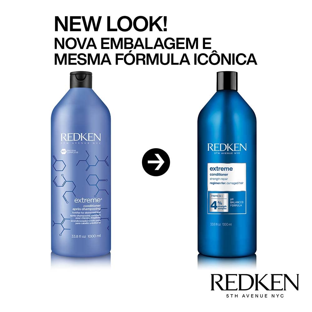 Redken | Spülung für sprödes und geschädigtes Haar, Anti Haarbruch, Mit Interlock Protein Network, Extreme Conditioner