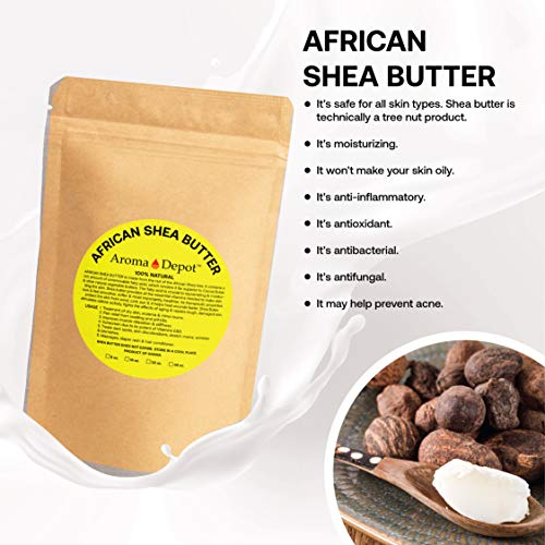 Aroma Depot Shea, Mango, And Cocoa Butter 8 Oz Variety Bundle Pack. 100% Raw-Pure Unrefined I For All Skin Types I Can Be Used In Diy Body Butters, Soaps, Lotions And Lip Balm I Amazing Moisturizers #TOP4