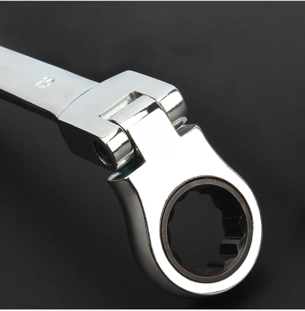 Llaves Fijas con Carraca 1 Llave de trinquete, Herramienta de reparación de automóviles, Llave Universal Llave Carraca(19mm)
