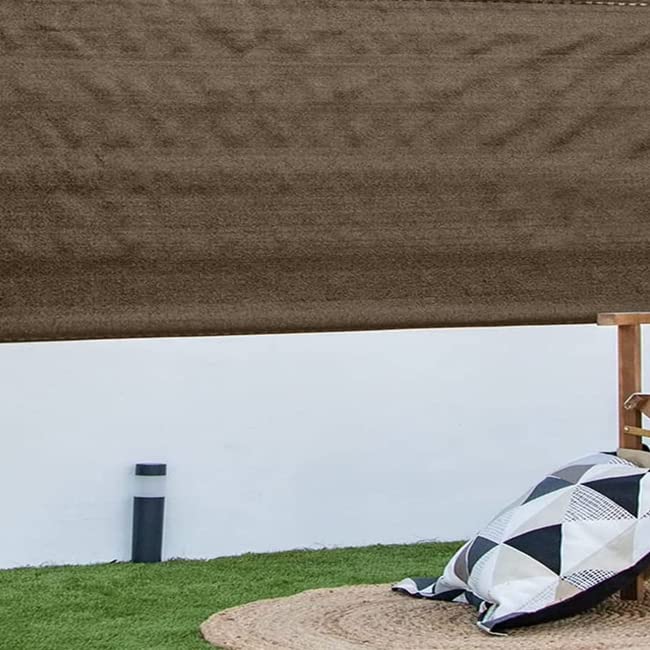 Rete Ombreggiante Suinga 2 X 10 M – Occultamento 70%, Verde/marrone, 90 G/m², Per Terrazza, Giardino O Balcone, Protezione Privacy E Sole