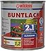 Produktbild Wilckens 2in1 Acryl Buntlack für Innen und Außen  Glänzend - 375 ml - RAL 7001 Silbergrau
