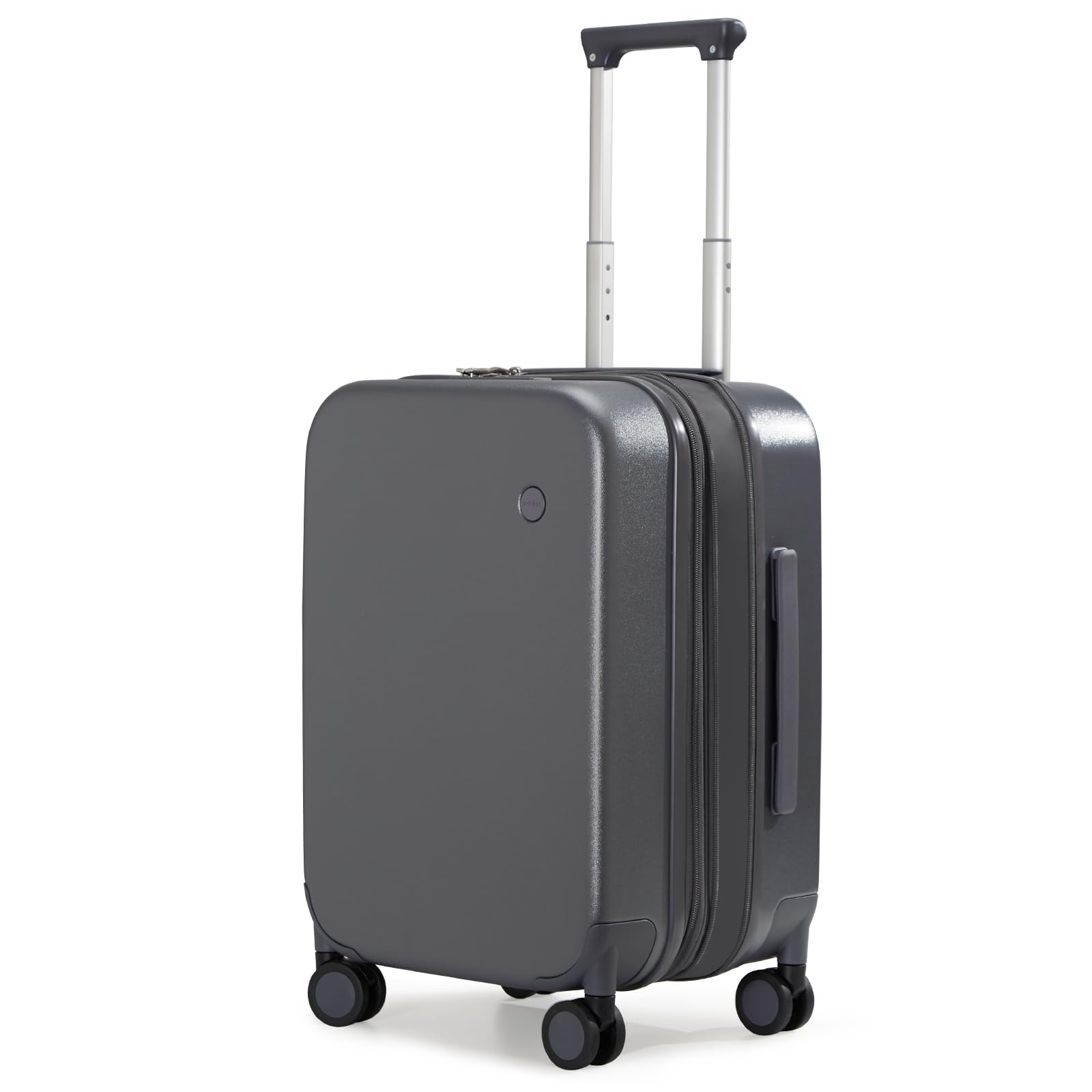 mixi 20 Inch Expandable Carry on Luggage 22x14x9 Airline Approved Suitcases with Spinner Wheels, Hardside Rolling Travel Suitcase PC with TSA Lock & Cover, Rock Gray Rock Gray 20-inch