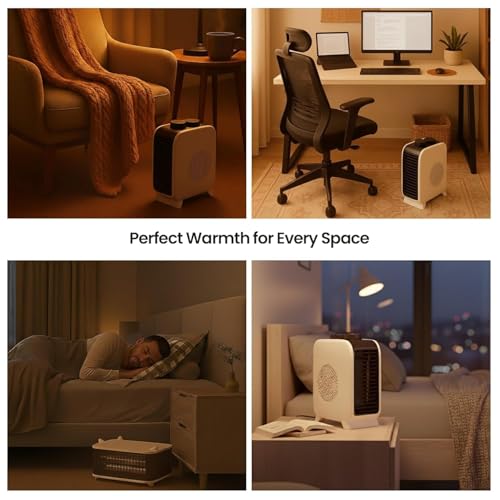 Image of LEDURE 2000W Velar Turbonite Fan Room Heater with Overheat Protection & Turbo Fan Blower | Dual Heat Settings & Adjustable Thermostat | Indoor Outdoor Electric Room Heater | 1 Year Warranty