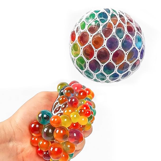 ESSENCE BALL 6個入り ZAYNEX Squishy Stress Ball for Kids and Adults, Mesh Squishy Ball
