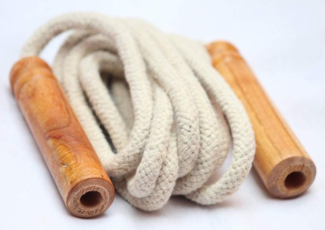 Cotton Skipping Rope with Wooden Handles | Tangle-Free Jump Rope for Men, Women, Kids & Adults | Fitness, Cardio, Weight Loss & Endurance Training Equipment-image-44