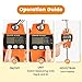 DROSOKING Digital Hanging Scale, 1102lb Crane Scale, 500kg Orange Digital Electronic Weighing Scale with LCD Display for Hunting, Outdoor, Bass Fishing, Big Game, Farm
