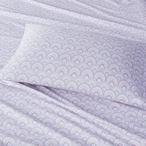 Image of Comfort Spaces 100% Cotton Percale Sheets Twin Size 3 Pcs, Tabitha Purple