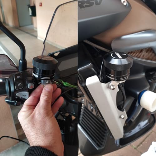 GIDIBII Kettenöl Motorrad, Kettenschmiergerät, Motorrad-Schmiersystem passend für Honda, Yamaha, Suzuki, Kawasaki (Schwarz)
