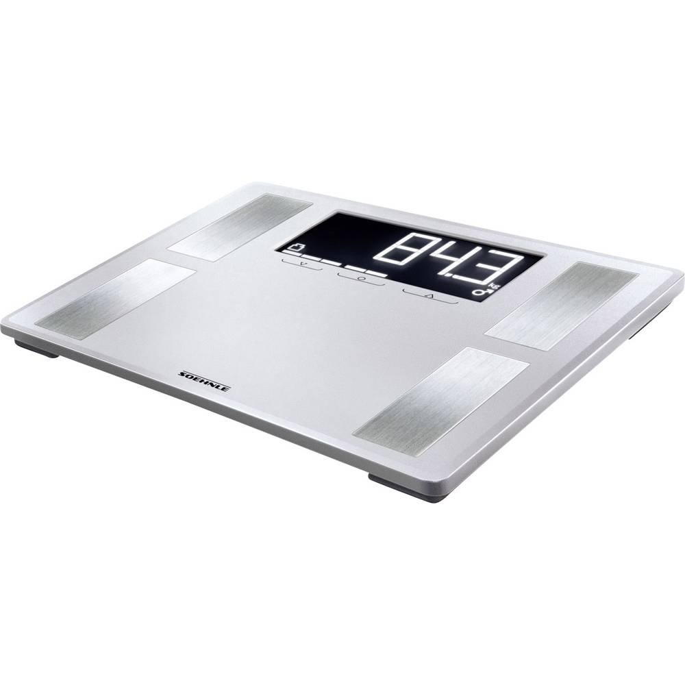 Soehnle Pèse-personne Shape Sense Profi 200, Balance de précision supporte jusqu'à 180 kg, Balance électronique impédancemètre avec analyse corporelle et calcul de l'IMC, Pèse personne mode athlète