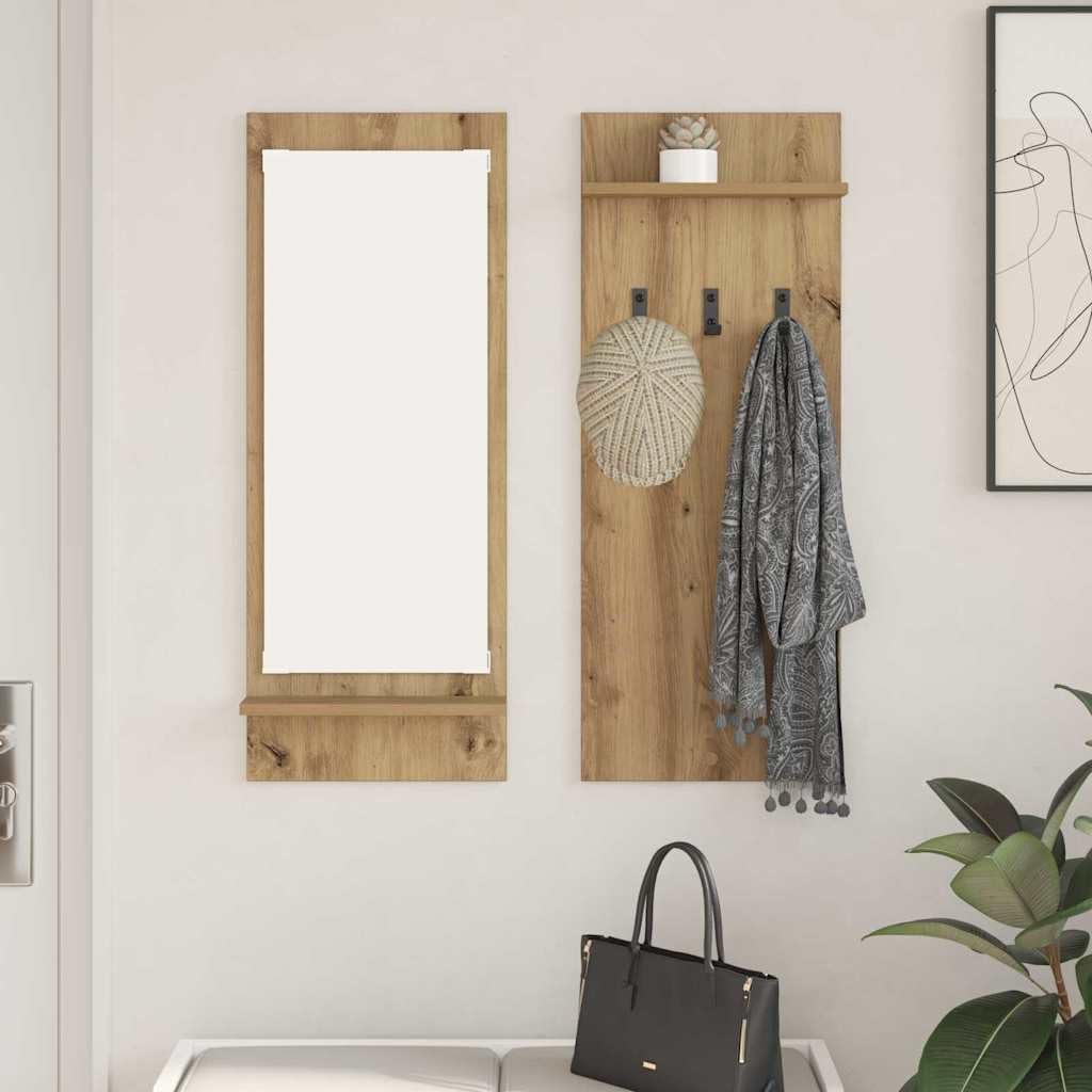 Porte-vêtements mural compact pour gagner de la place dans l'entrée