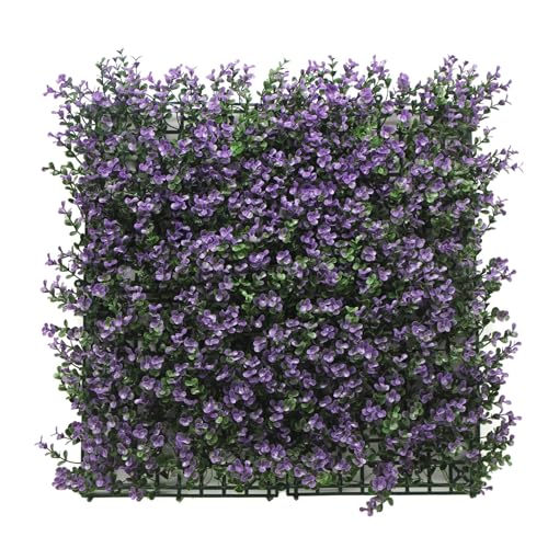 BONERVA Jardín Vertical Artificial 100x100 cm, 1m², Pack 4 Paneles 50x50 cm, Muro Vegetal con...