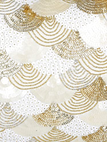 Image of eyda Sequin Cushion Covers 16X16 Inch, Pack of 2, Square Throw Cushion Covers, Pillow Covers for Bed, Decorative Cushion Covers for Sofa, Chair, Bed, Pillow Cover - Gold & Silver