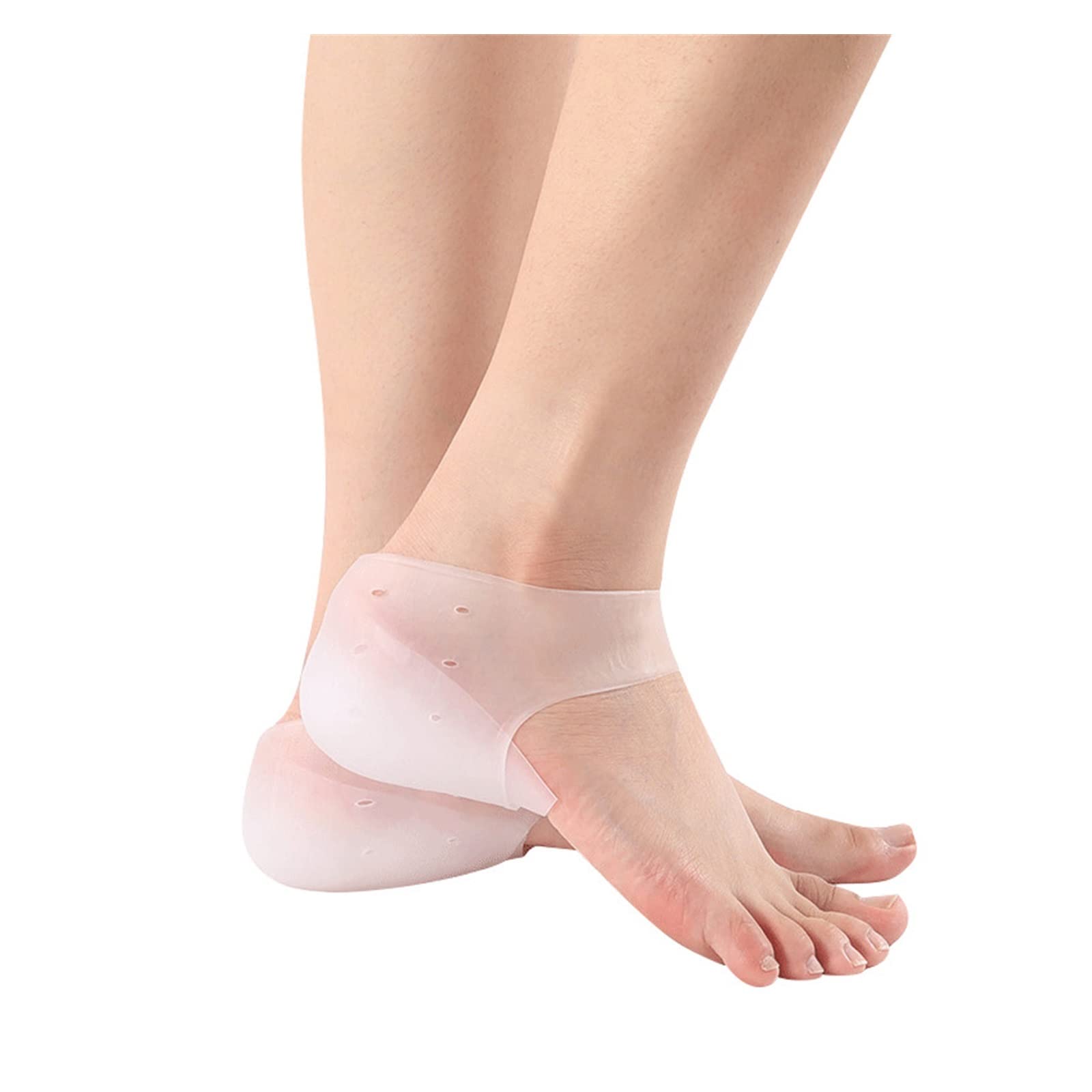 WILLWA Invisible Height Increase Silicone Insoles Elastic Lifting Sock Heel Pad Foot Orthopedic Support Unisex Hidden Insole (Color : C, Size : Height 2.5cm)