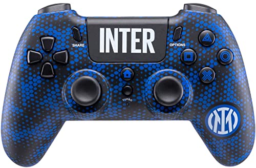 Controller wireless per PS4 ufficiale Inter, personalizzato con i colori della tua squadra del cuore, che vanta un design unico e originale.